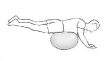 Stomach ball exercise