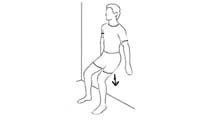 Wall Squats - back exercises